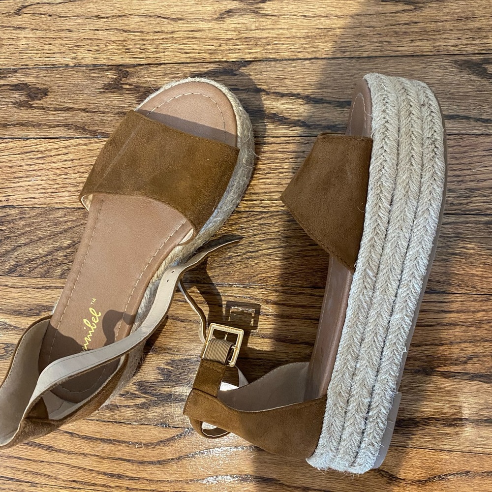 Suede Platform Sandals